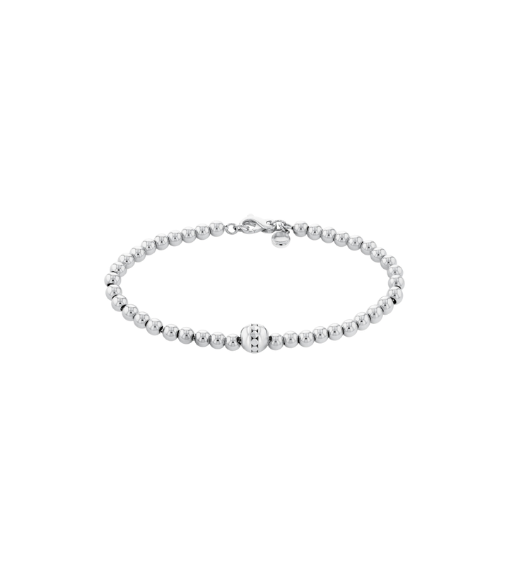 Movado Women's Beaded Bracelet - Silver-0