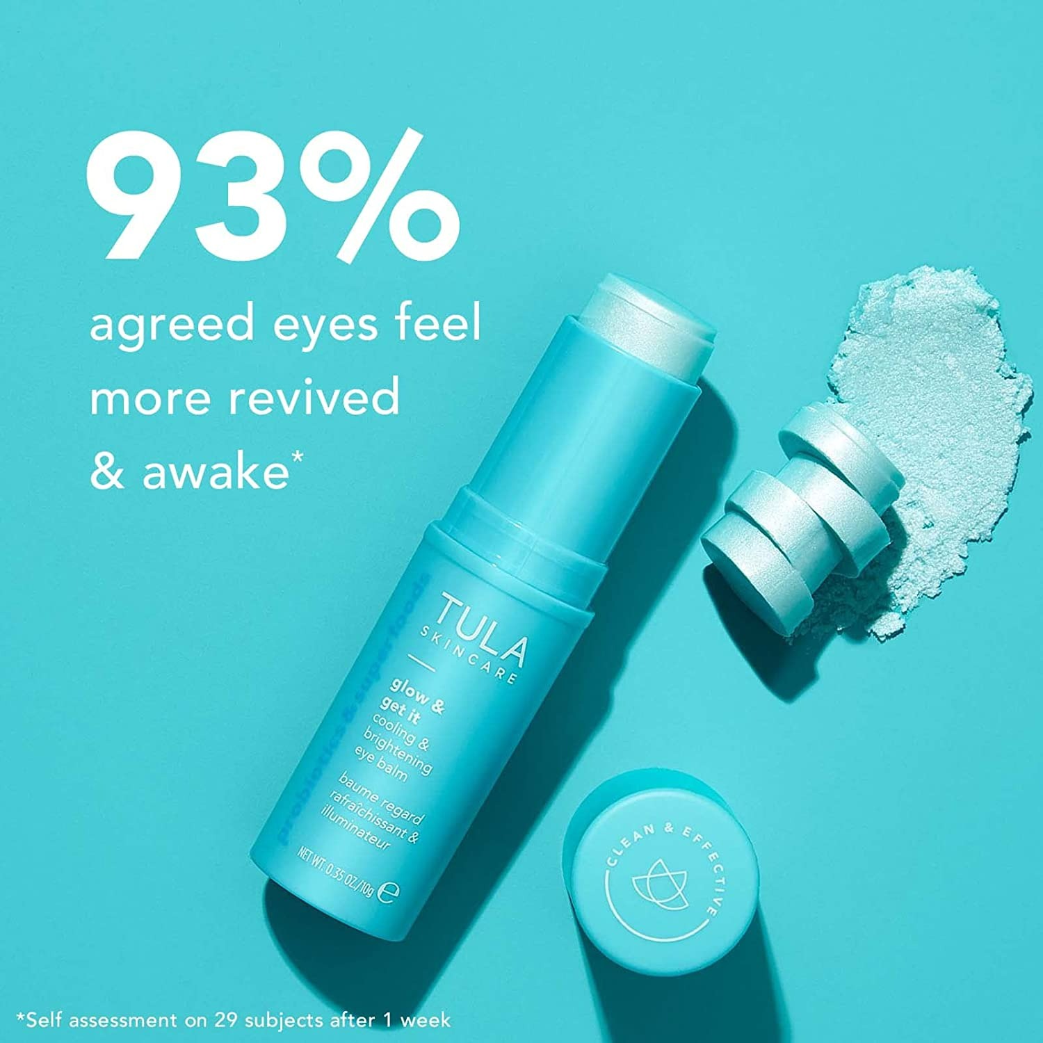 Tula Skin Care Glow & Get It Cooling & Brightening Eye Balm  - 0.35 Oz-1