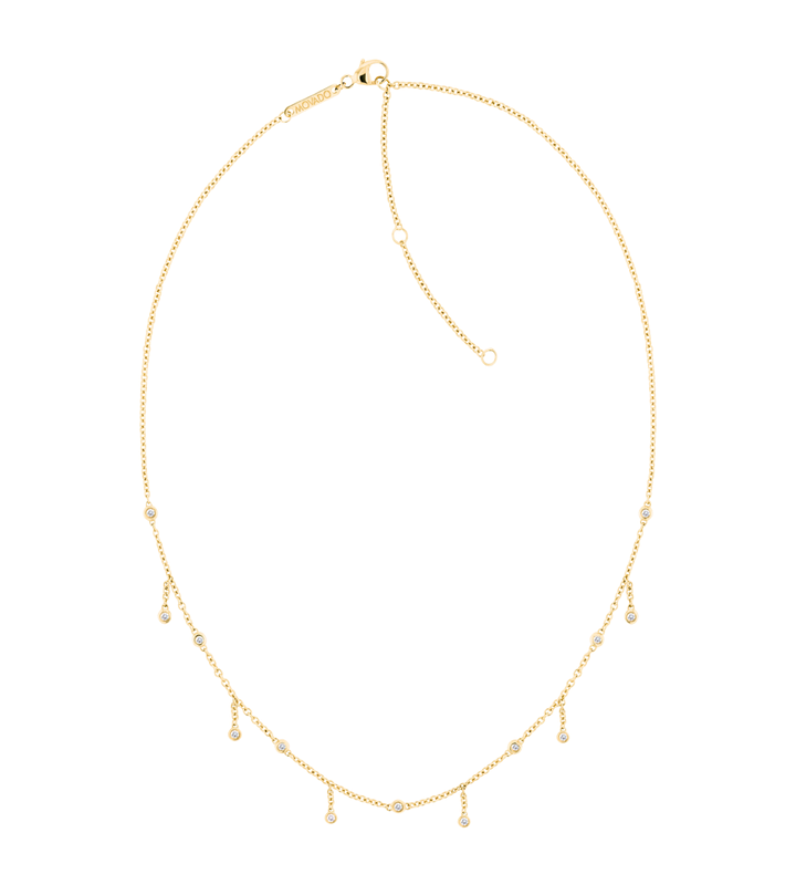 Movado Dot Drop Necklace - Gold