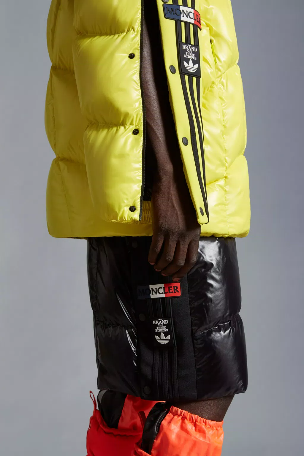 Moncler X Adidas Originals Baiser Short Down Jacket - Bright Yellow-2