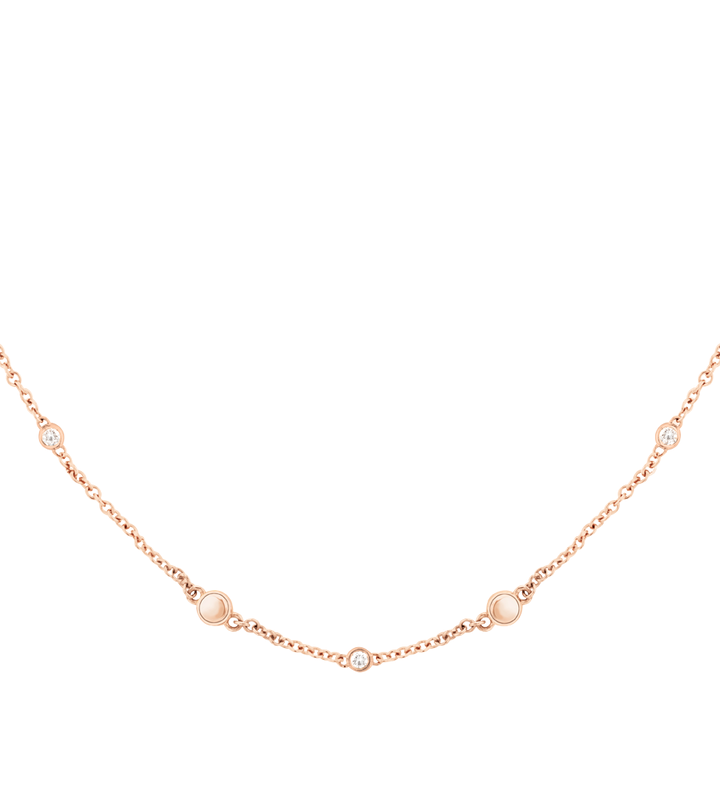 Movado Dot Necklace - Rose Gold-1