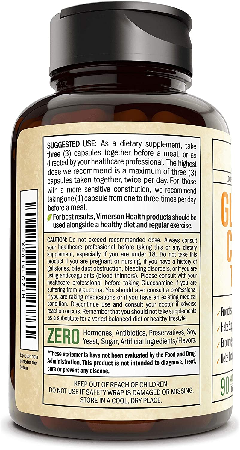 Glucosamine with Chondroitin Turmeric MSM Boswellia. Supports Occasional Joint Pain Relief. Helps Inflammatory Response, Antioxi