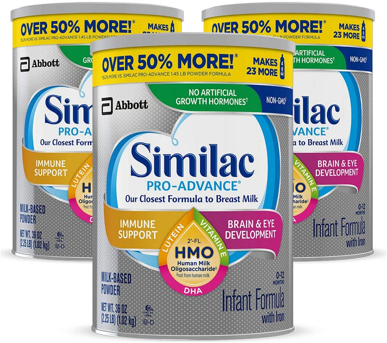 Similac Pro-Advance Infant Formula 36 Oz - 3 Kutu