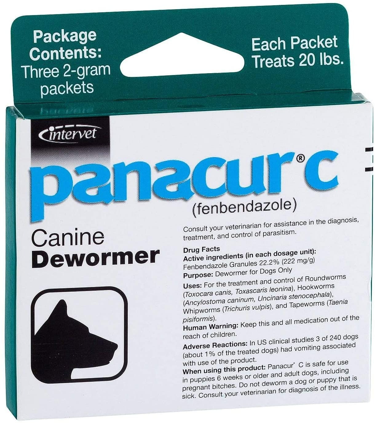 Panacur C Canine Dewormer Dogs - 3'lü Paket