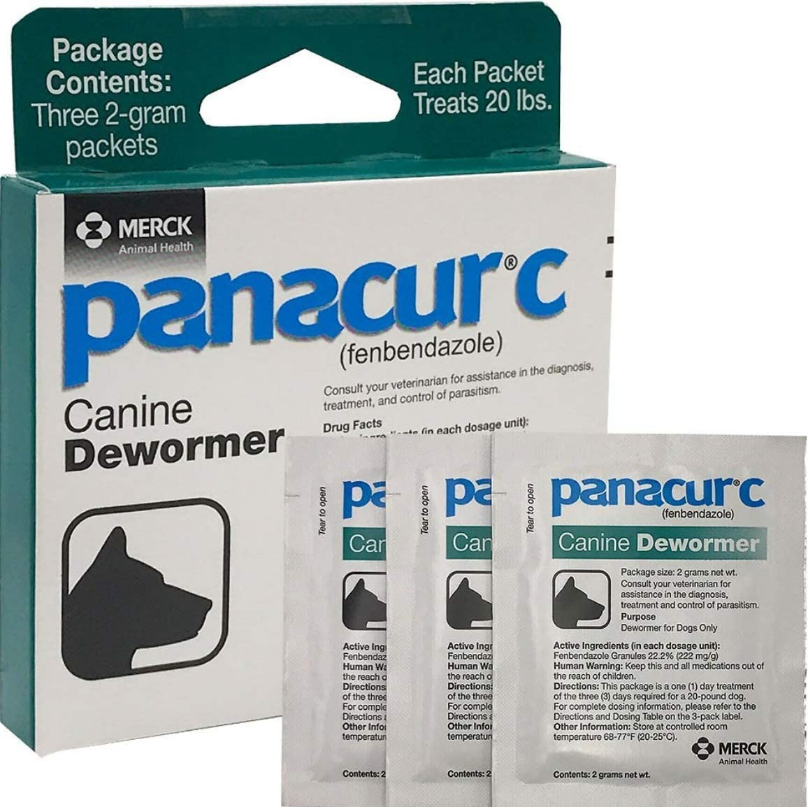 Panacur C Canine Dewormer Dogs - 3'lü Paket