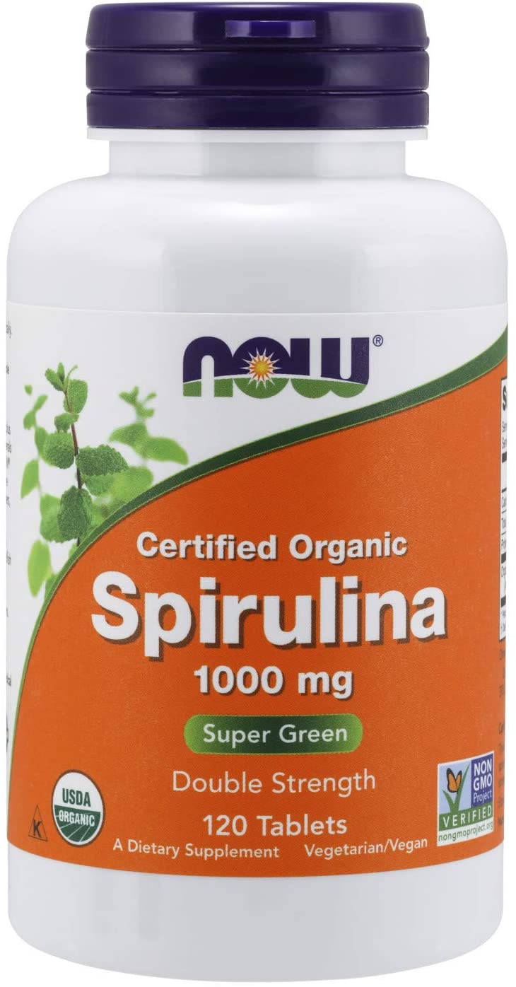 NOW Supplements Spirulina 1000 mg - 120 Tablet