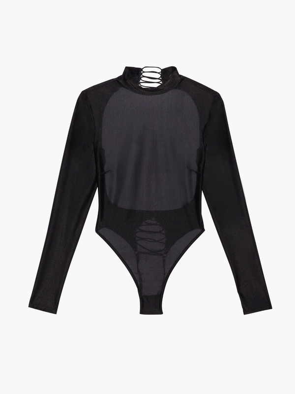 Savage Not Sorry Long-Sleeve Open-Back Glissenette Teddy