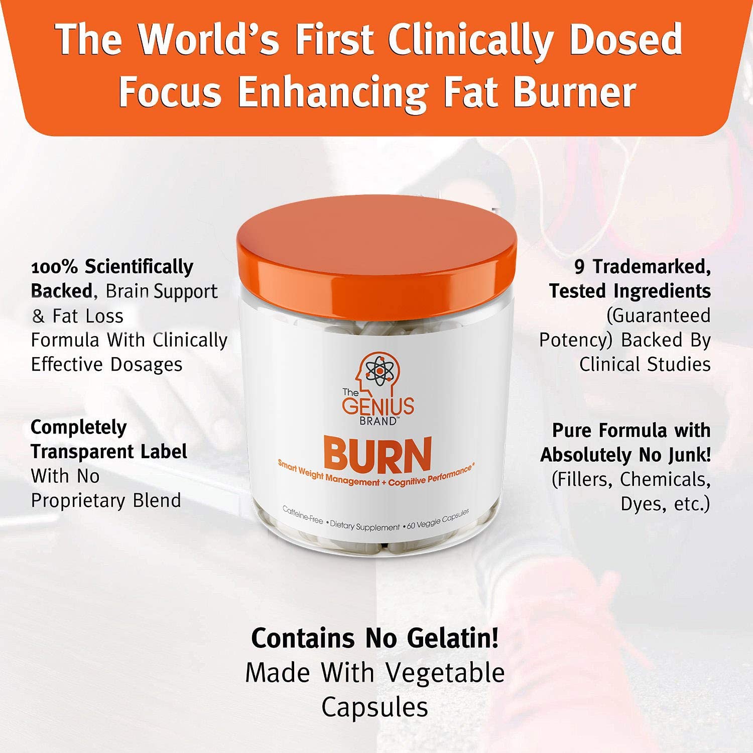 The Genius Brand - Genius Burn - 60 Tablet