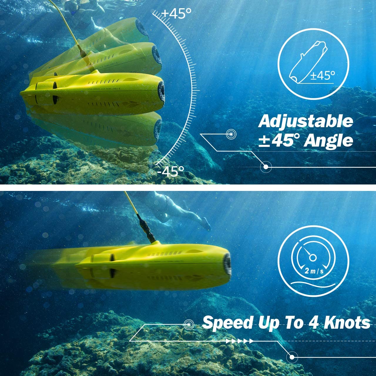 Gladius Mini Underwater Drone - 4K UHD Underwater Camera