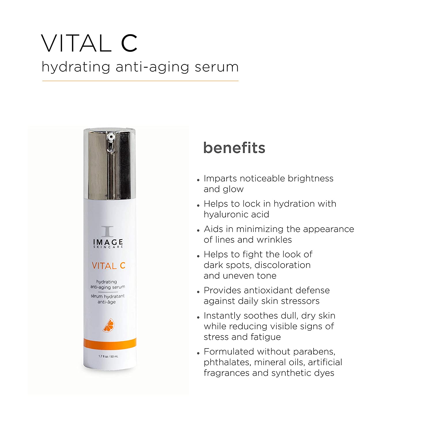 Image Skincare Vital C Hydrating Anti Aging Serum - 1.7 Fl Oz