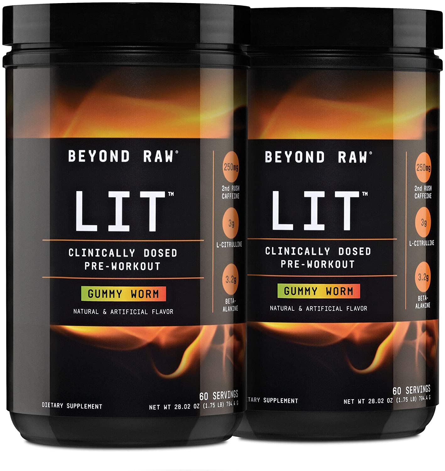 Beyond Raw LIT - Gummy Worm - Twin Pack