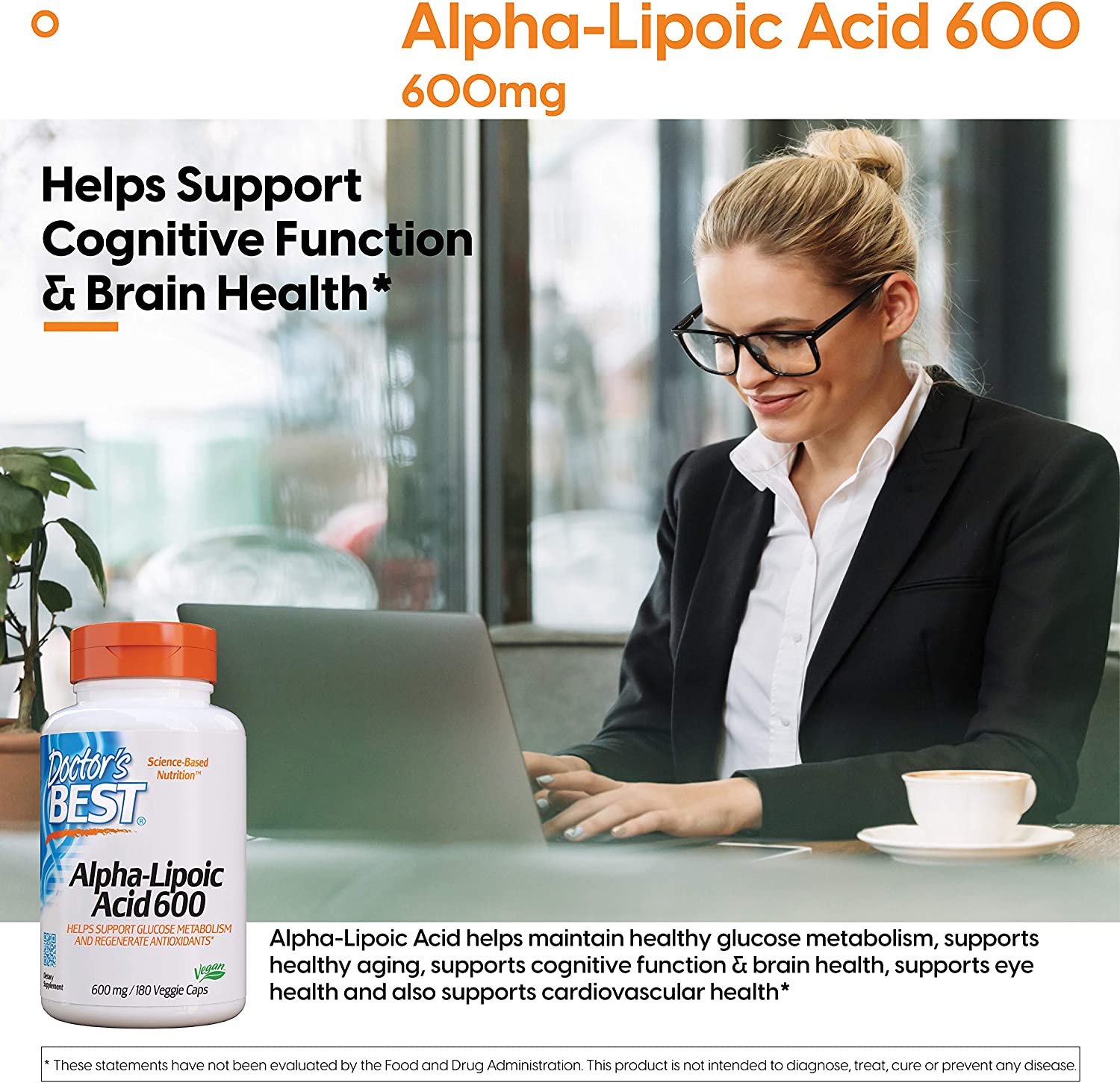 Doctor's Best Alpha-Lipoic Acid - 180 Tablet