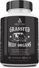 Ancestral Supplements Grass Fed Beef Organs - 180 Tablet