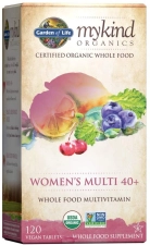 Garden of Life Mykind Organics Vitamins for Women 40 Plus - 120 Tablet