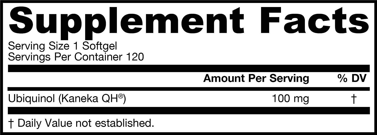 Jarrow Formulas Ubiquinol QH-Absorb 100 mg - 120 Tablet