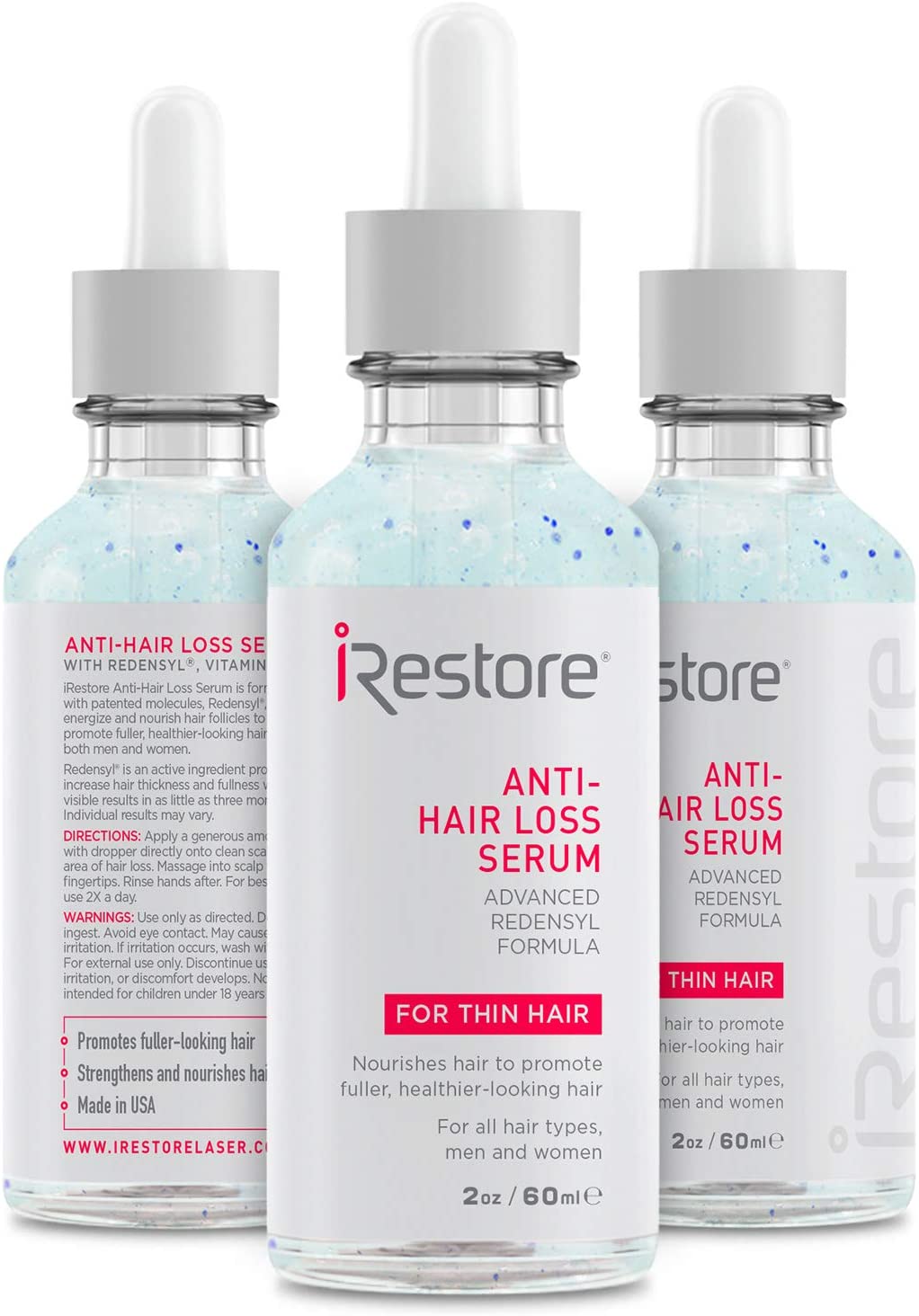 iRestore Anti-Hair Loss Serum - 2oz / 60ml - 3'lü Paket