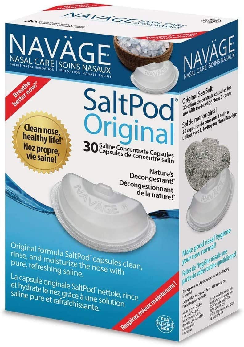 Navage Nasal Care Deluxe Bundle: Navage Nose Cleaner - 50 SaltPod Capsules