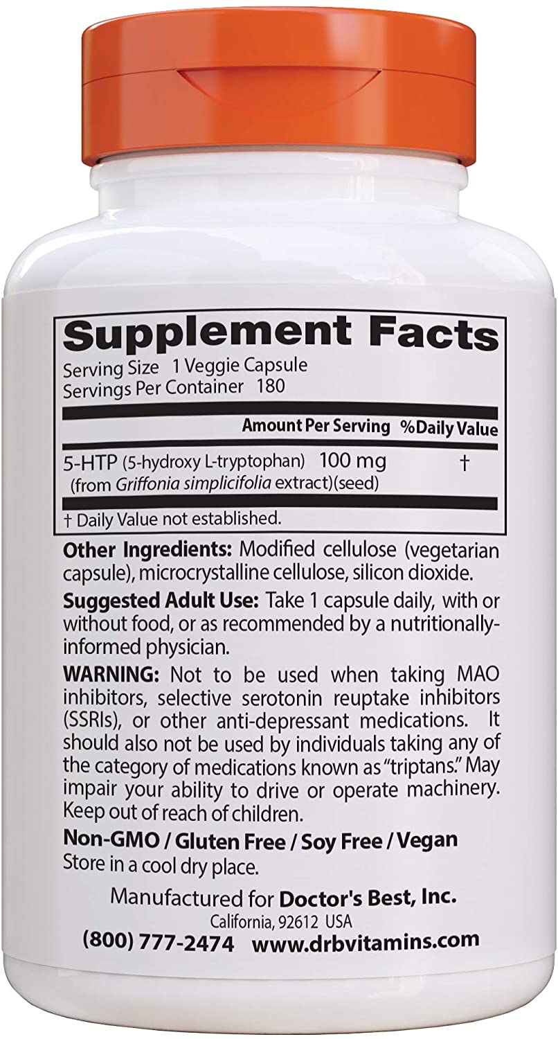 Doctor's Best 5-HTP 100 Mg - 180 Tablet