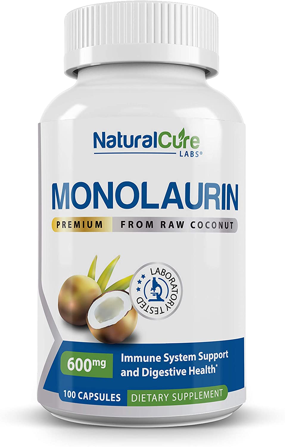 Natural Cure Labs Monolaurin 600mg - 100 Tablet