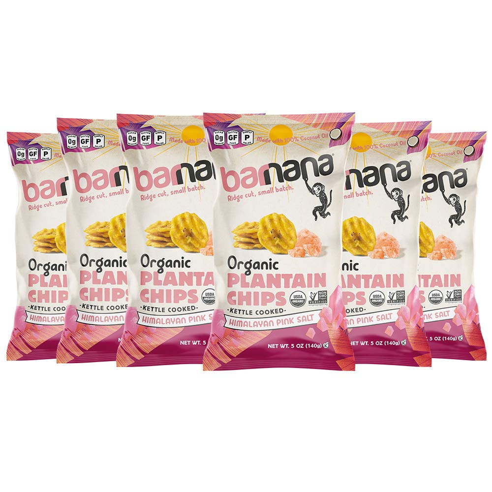 Barnana Organic Plantain Chips Himalayan Pink Salt - 6 Paket