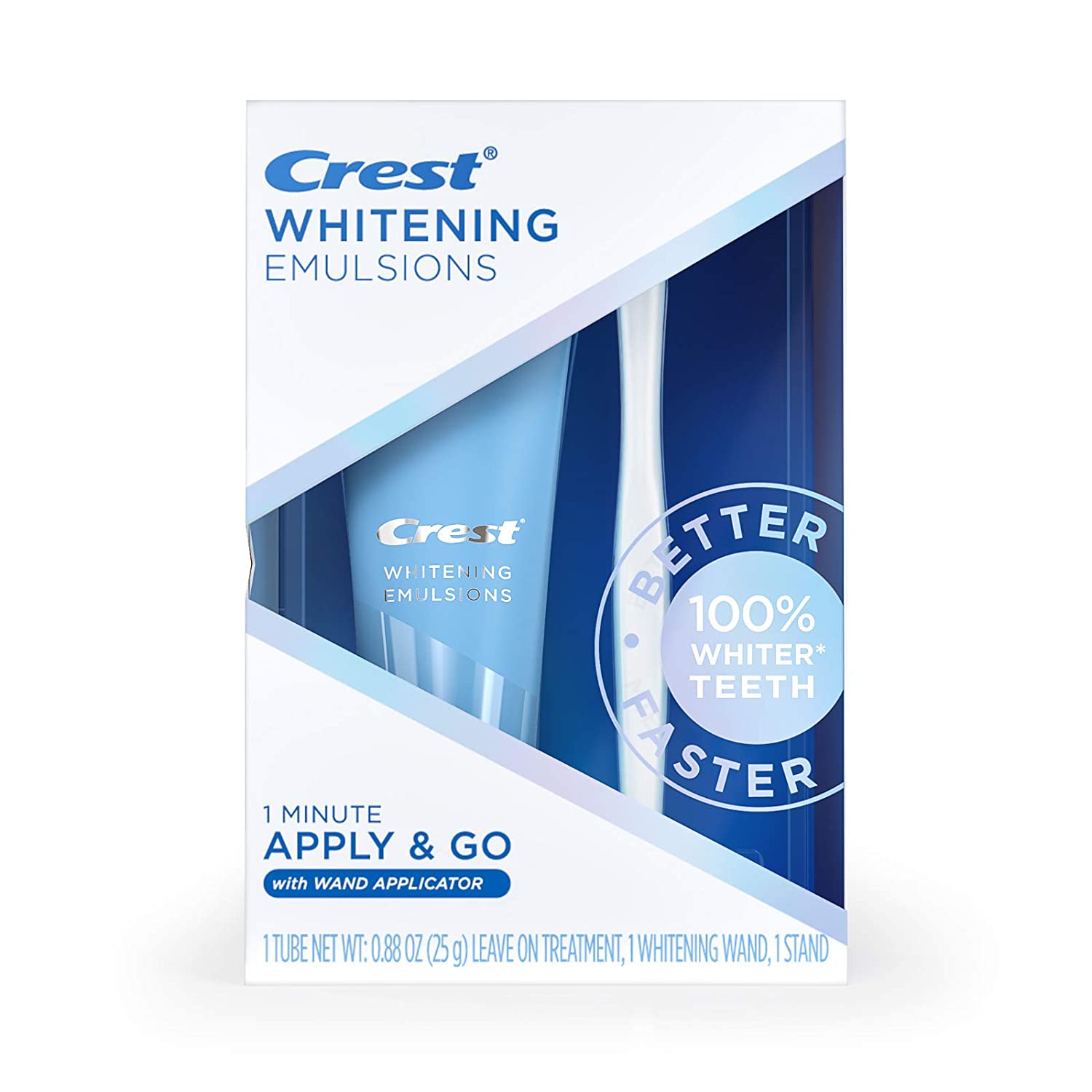 Crest Whitening Emulsions Leave-on Teeth Whitening Kit - 0.88 Oz