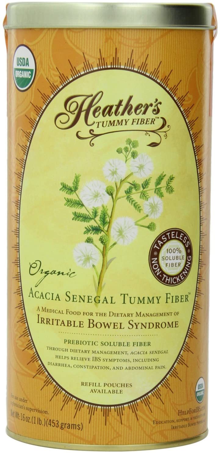 Heather's Tummy Fiber Organic Acacia Senegal for IBS - 16 oz