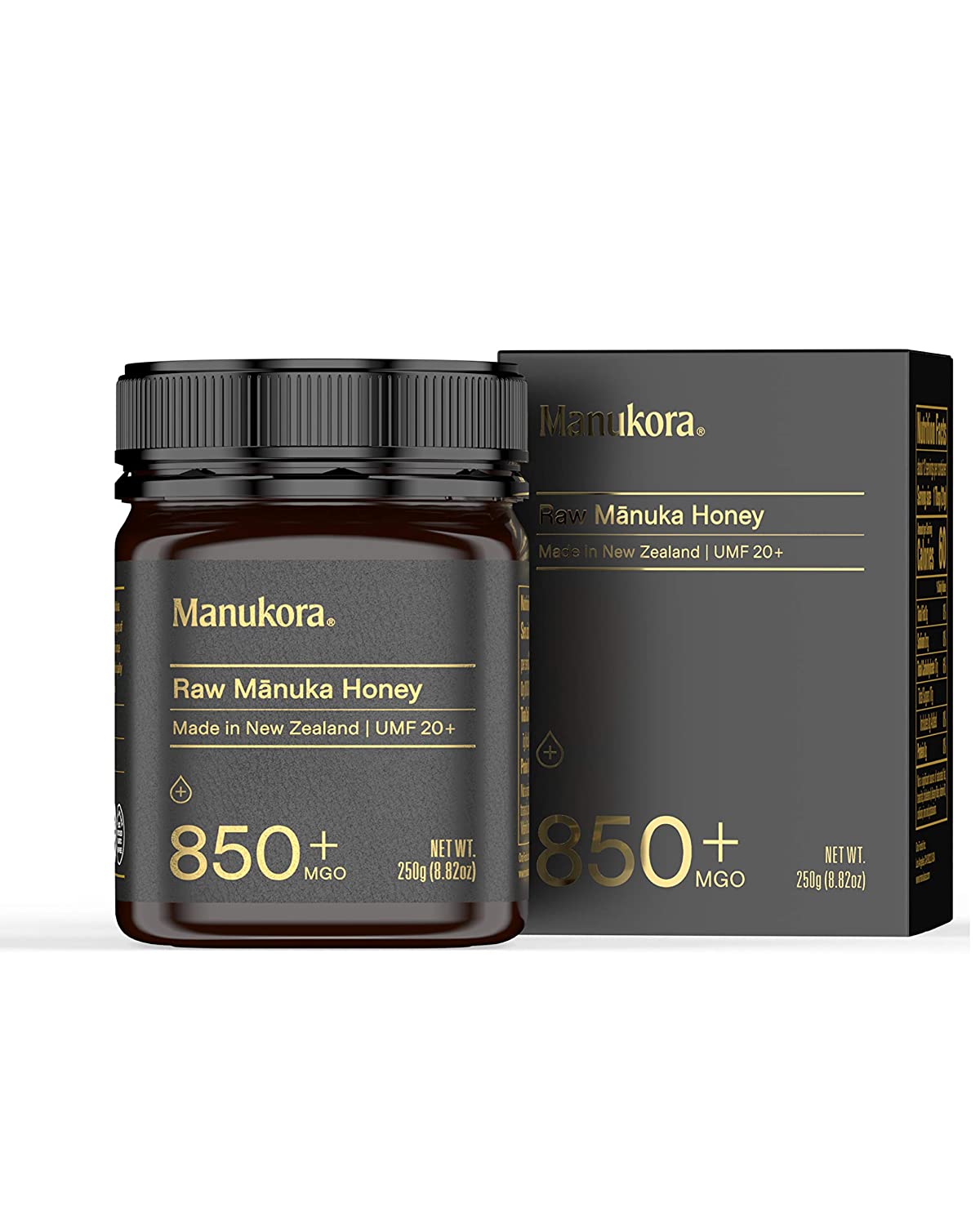 Manukora UMF 20+/MGO 850+ Raw Manuka Honey - 250g/8.8oz