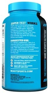 Beast Sports Nutrition Super Test - 180 Tablet