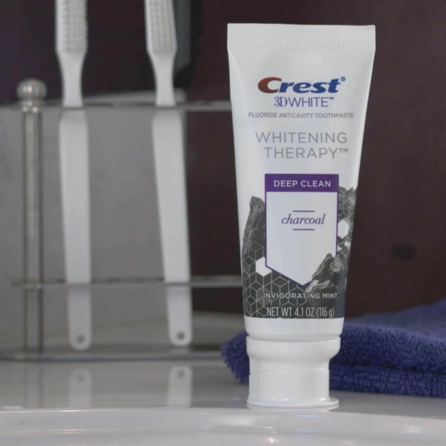 Crest Charcoal 3D White Toothpaste - 3'lü Paket