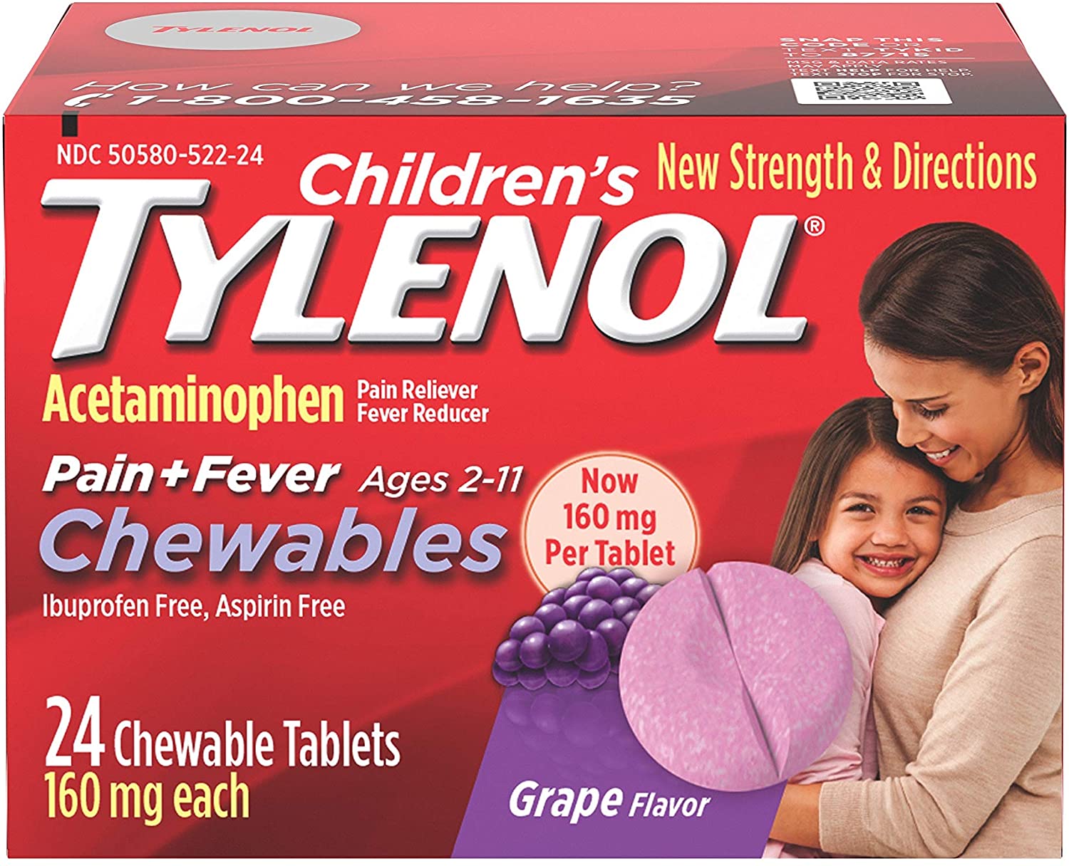 Tylenol Children's Chewables - 24 Tablet