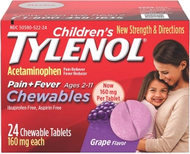 Tylenol Children's Chewables - 24 Tablet