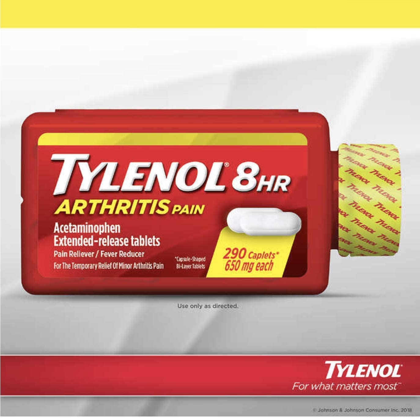 Tylenol Arthritis Pain Acetaminophen - 290 Tablet