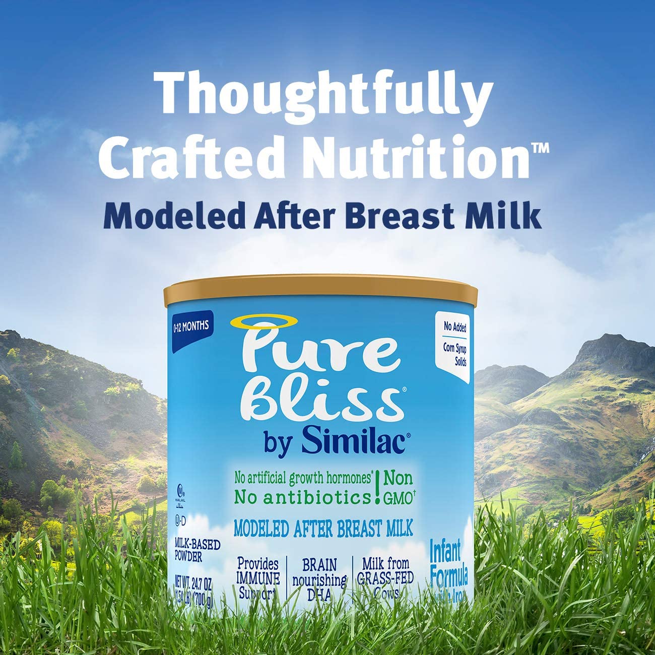 Similac Pure Bliss Infant Formula Modeled After Breast Milk -  4 Adet