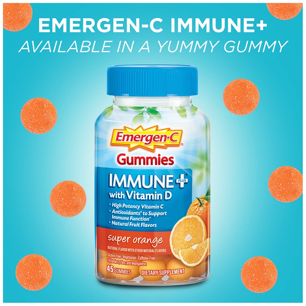 Emergen-C Immune+ Immune Gummies - 45 Adet