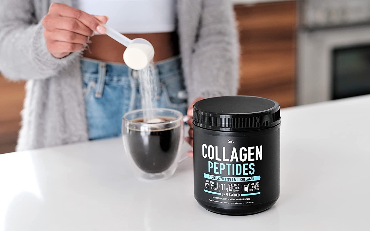 Sports Research Collagen Peptides Powder - 454 g