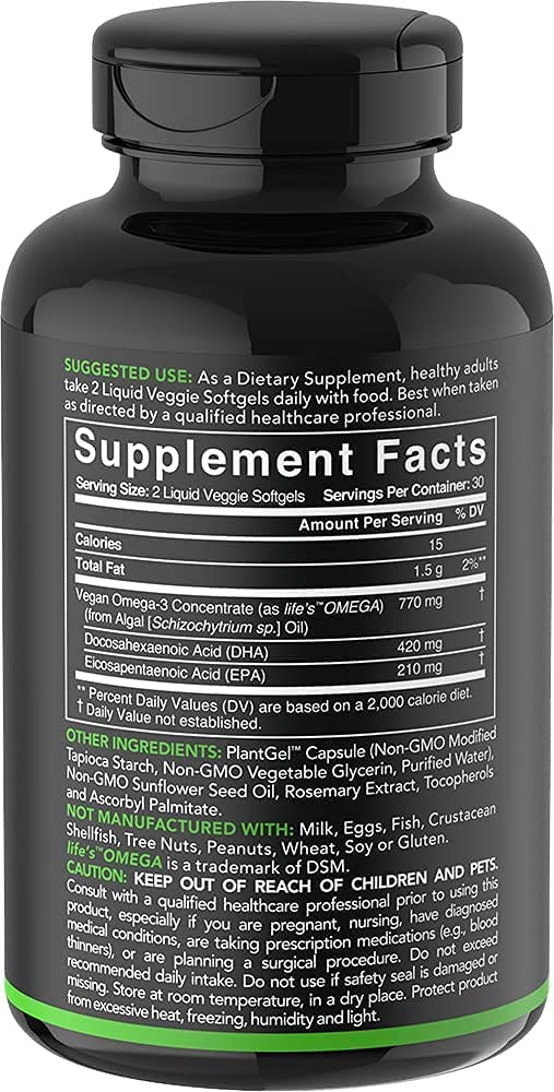 Sports Research Vegan Omega-3 Tablet - 60 Tablet