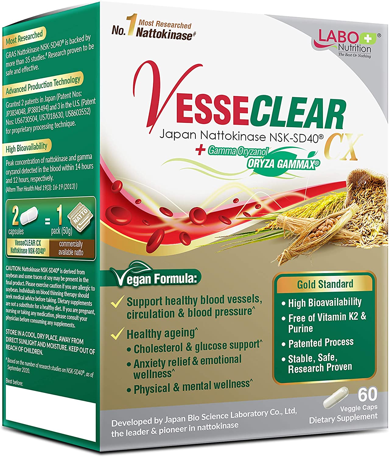 LABO Nutrition VesseCLEAR - 60 Tablet