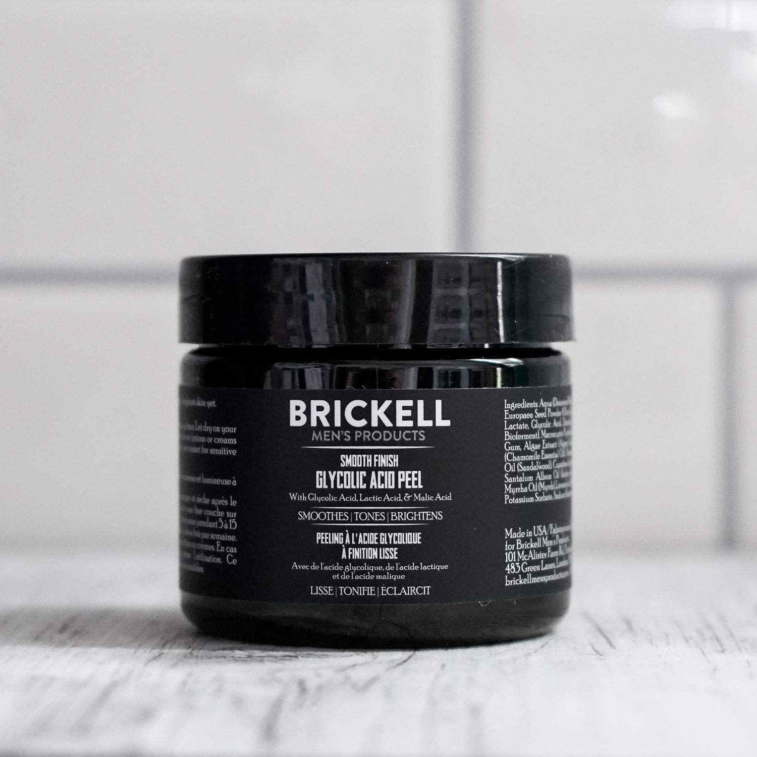 Brickell Men's Smooth Finish Glycolic Acid Peel - 2 Ounce