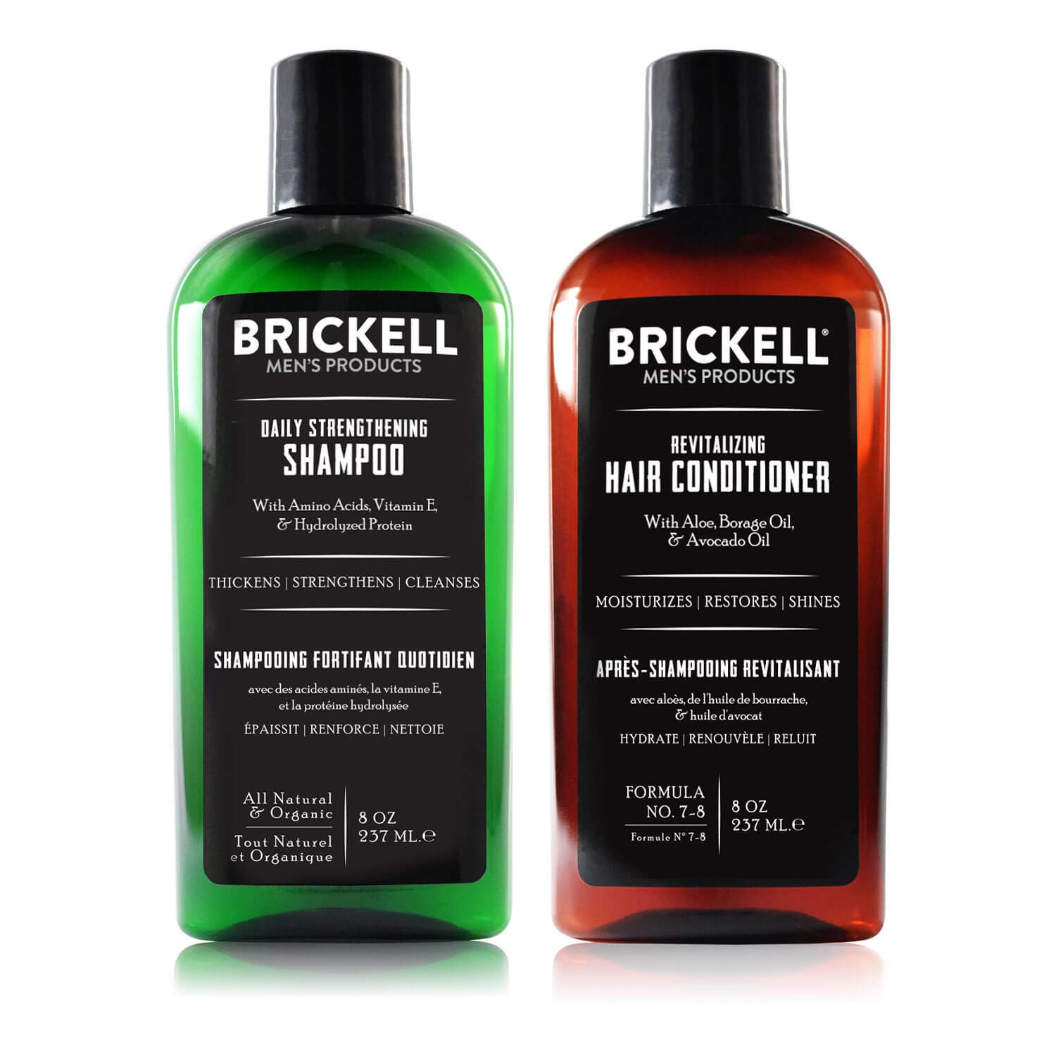 Brickell Shampoo and Conditioner Set For Men - 237 ml