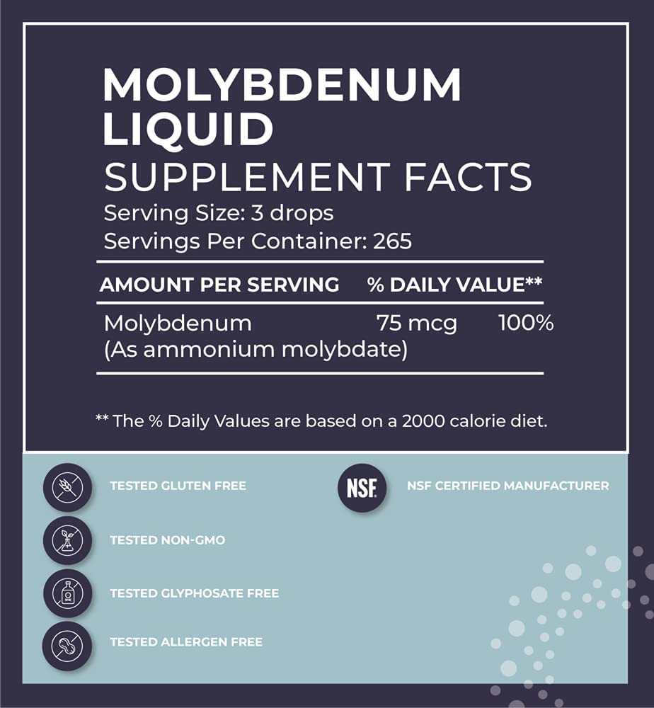 BodyBio Liquid Mineral Molybdenum - 60 ml