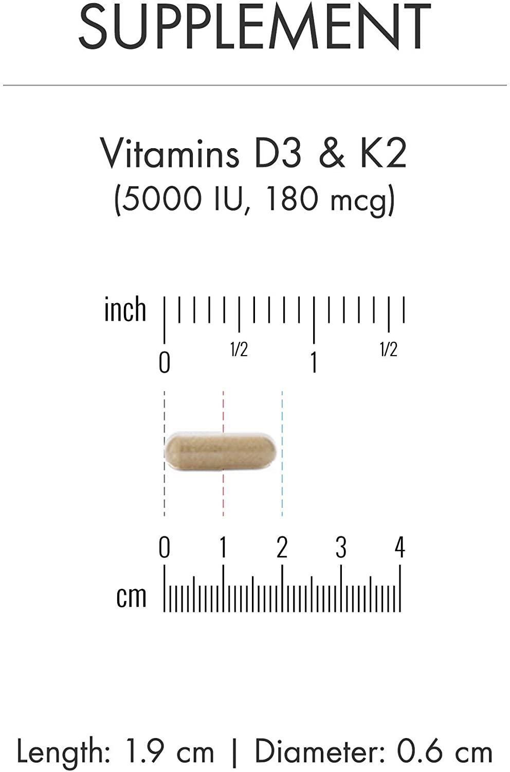 Dr. Mercola Vitamins D3 & K2 - 30 Tablet