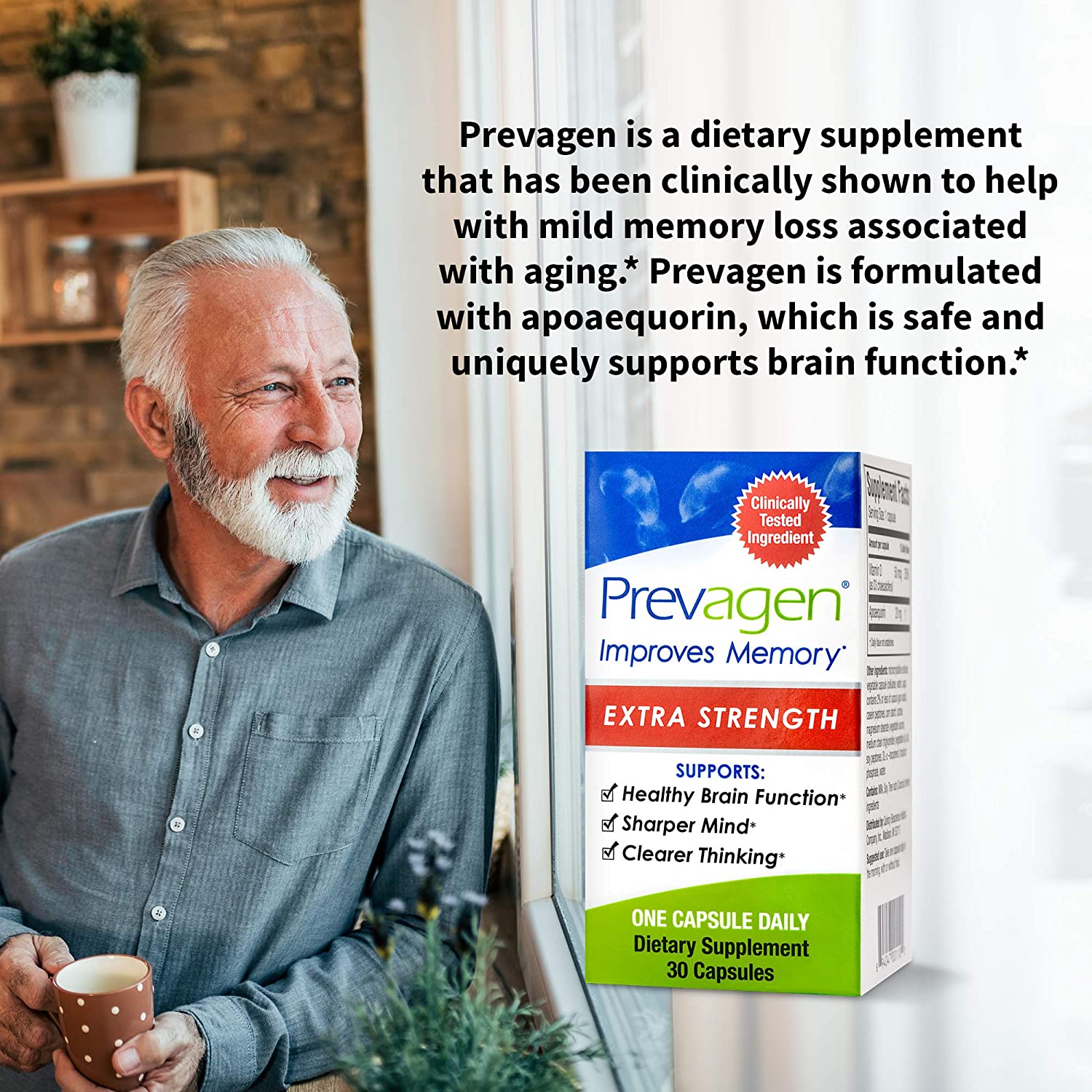 Prevagen Improves Memory Extra Strength 2 Pack - 30 Tablet