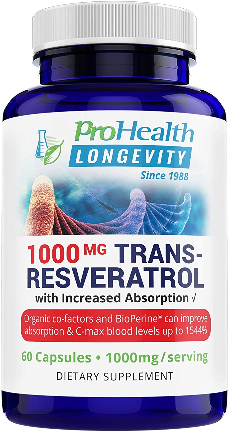 ProHealth Longevity 1000 mg Trans Resveratrol - 60 Tablet