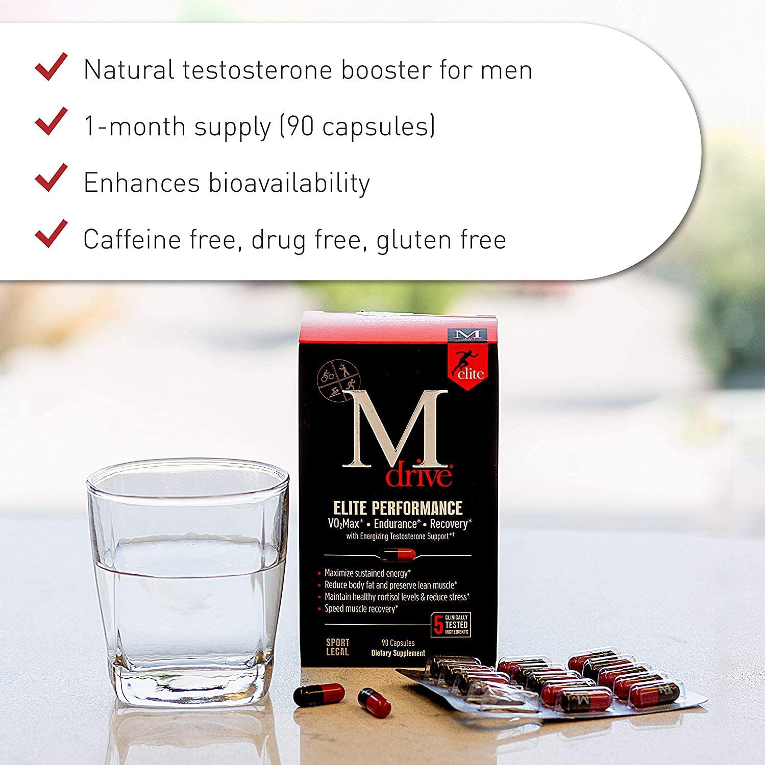 Mdrive Store Mdrive Elite Testosterone Booster for Men - 90 Tablet