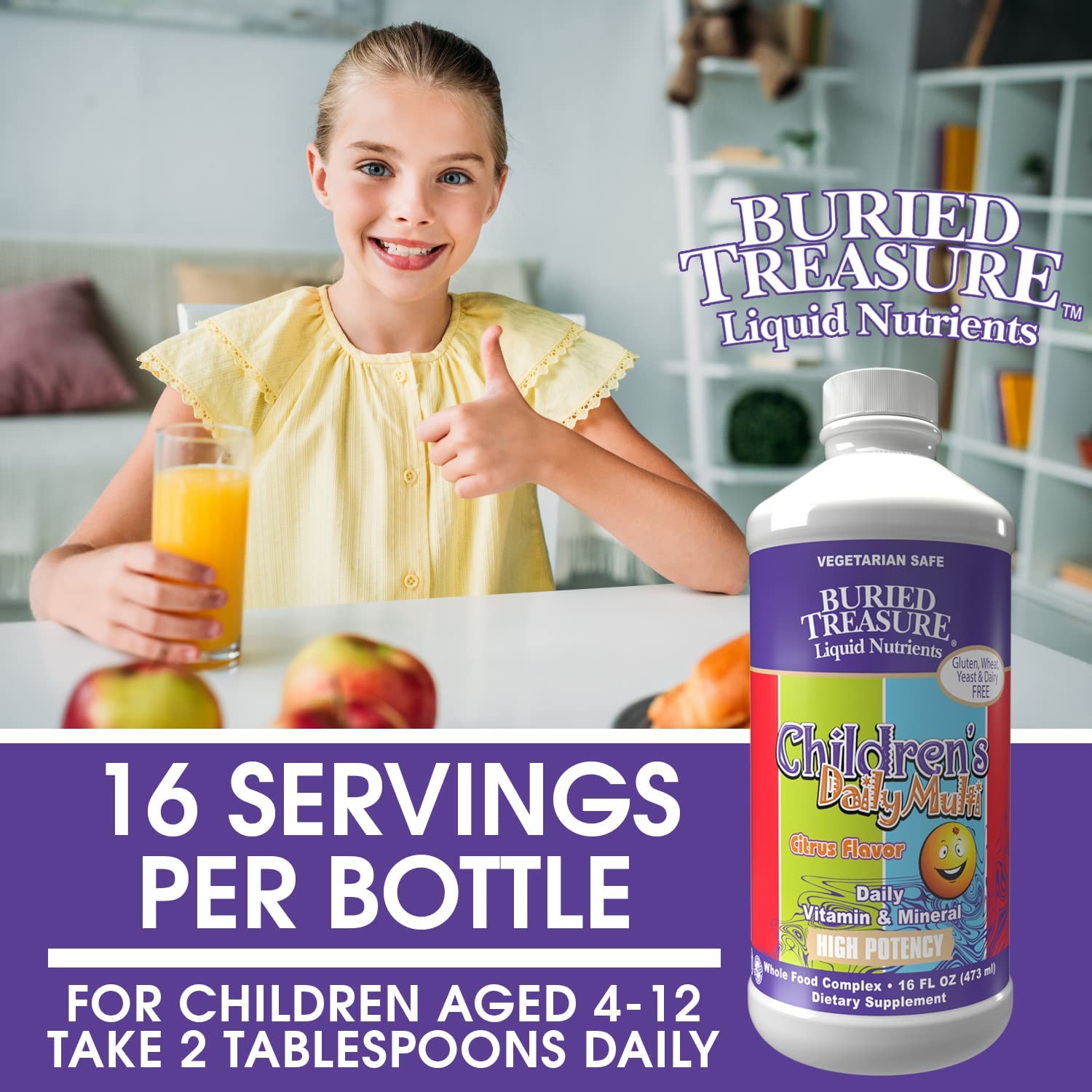 Buried Treasure Children's Daily Multi - 473 ml