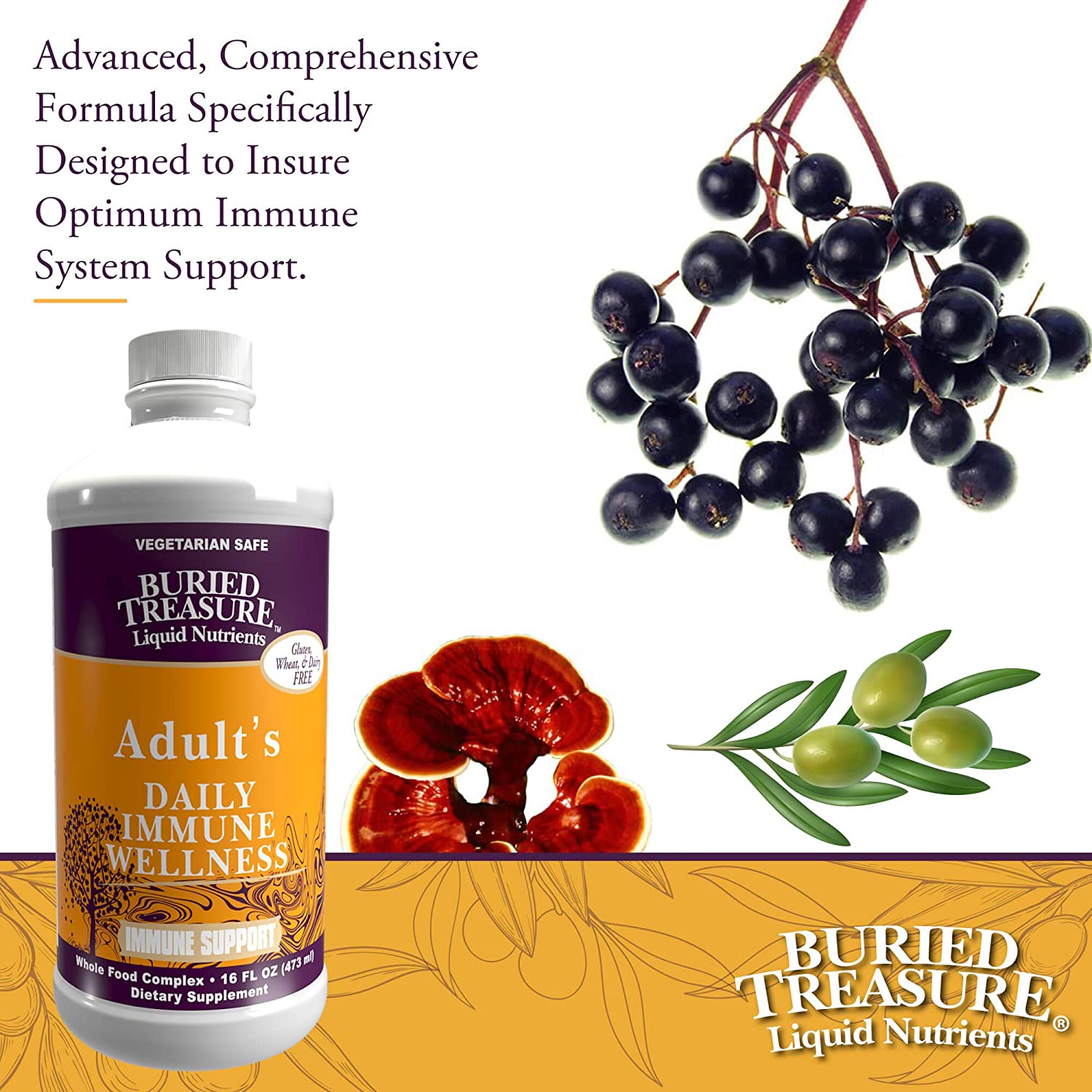 Buried Treasure Adult Daily Immune Wellness - 473 ml