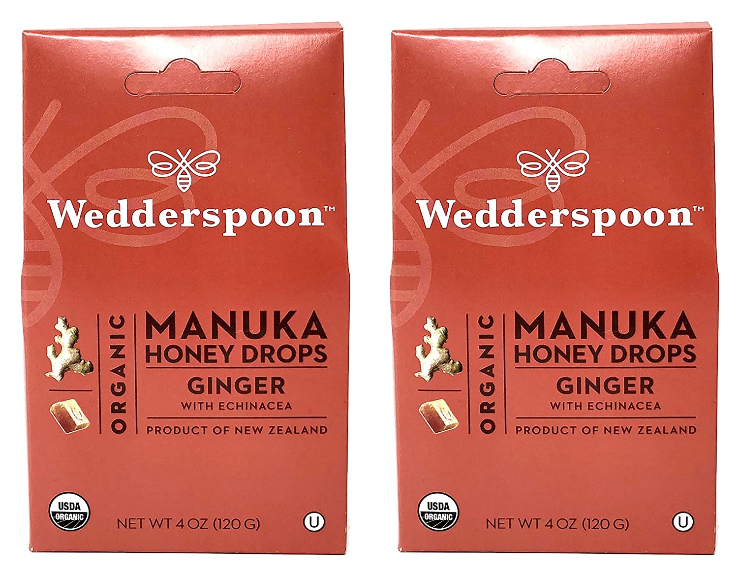 Wedderspoon Organic Manuka Honey Drops - 2 Pack