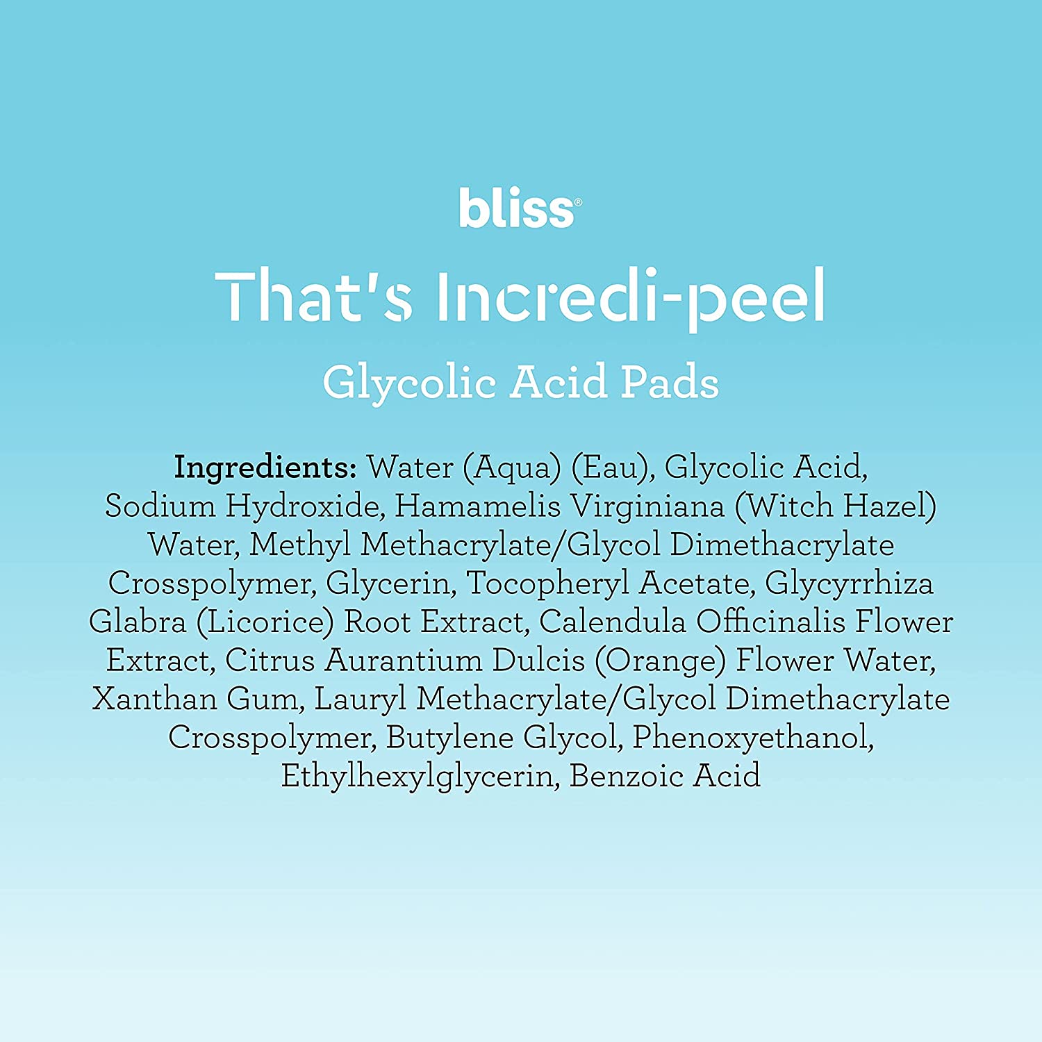 Bliss That’s Incredi peel - 15 ct