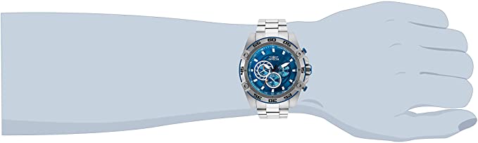 Invicta Men's Speedway Stainless Steel Quartz Watch with Stainless Steel Strap Silver