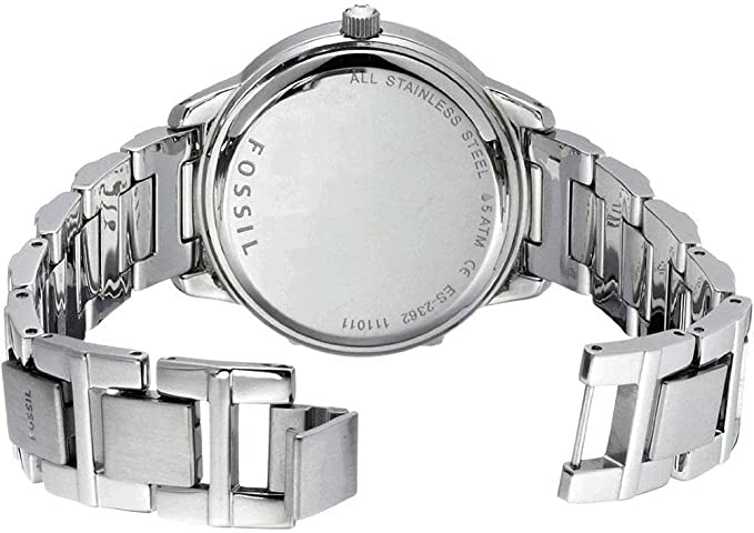 Fossil Women's Jesse Stainless Steel Crystal-Accented Dress Quartz Watch